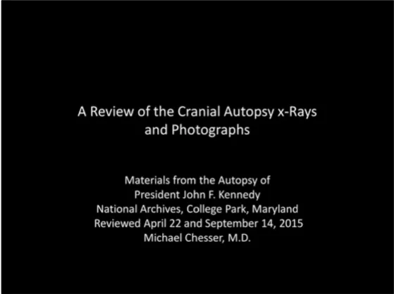 A Review of the JFK Cranial x-Rays and Photographs